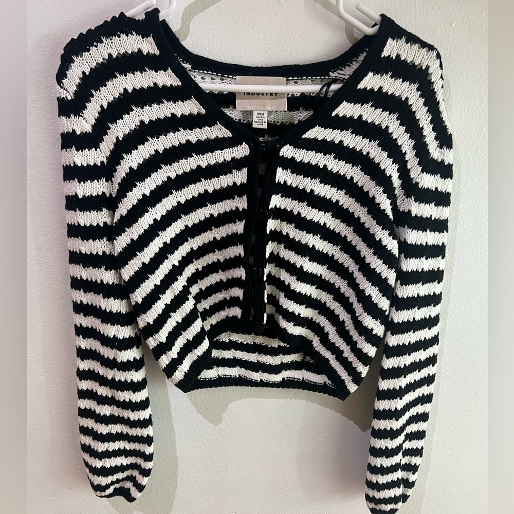 Stripped cardigan